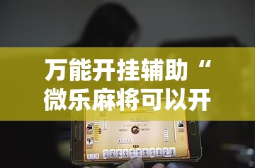 万能开挂辅助“微乐麻将可以开挂吗总是输了怎么办	”详细辅助软件教程