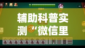 辅助科普实测“微信里有麻将必赢神器	”透视开挂辅助教程