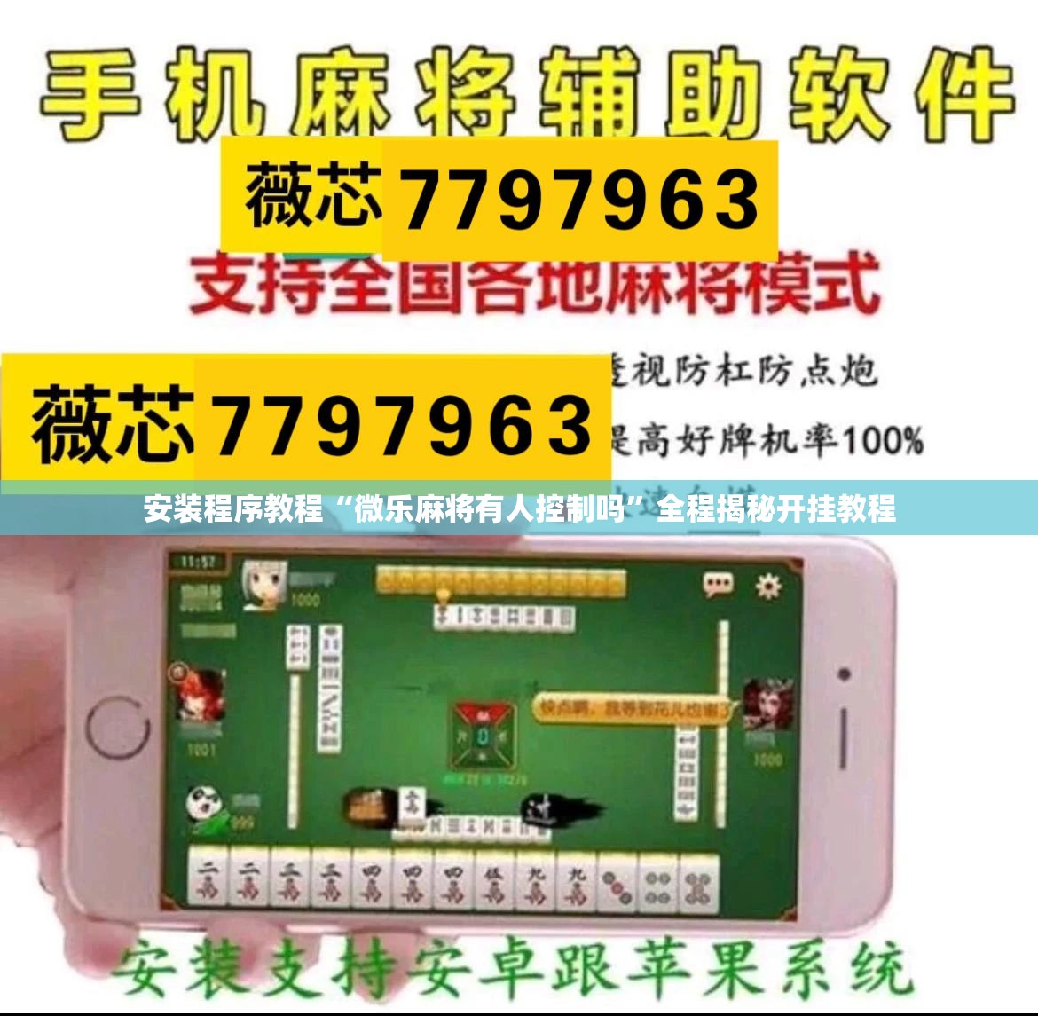 安装程序教程“微乐麻将有人控制吗	”全程揭秘开挂教程