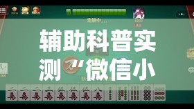 辅助科普实测“微信小程序微乐麻将开挂教程下载”最新辅助详细教程