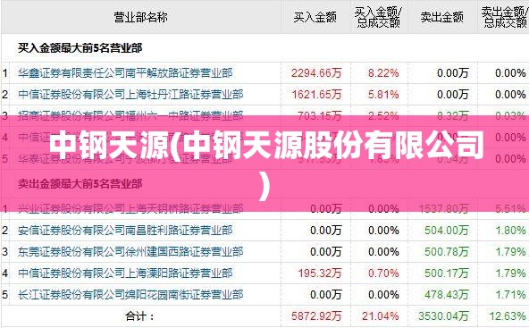 中钢天源(中钢天源股份有限公司)