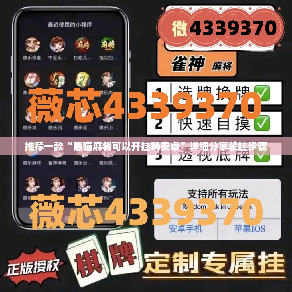 推荐一款“熊猫麻将可以开挂吗安卓”详细分享装挂步骤