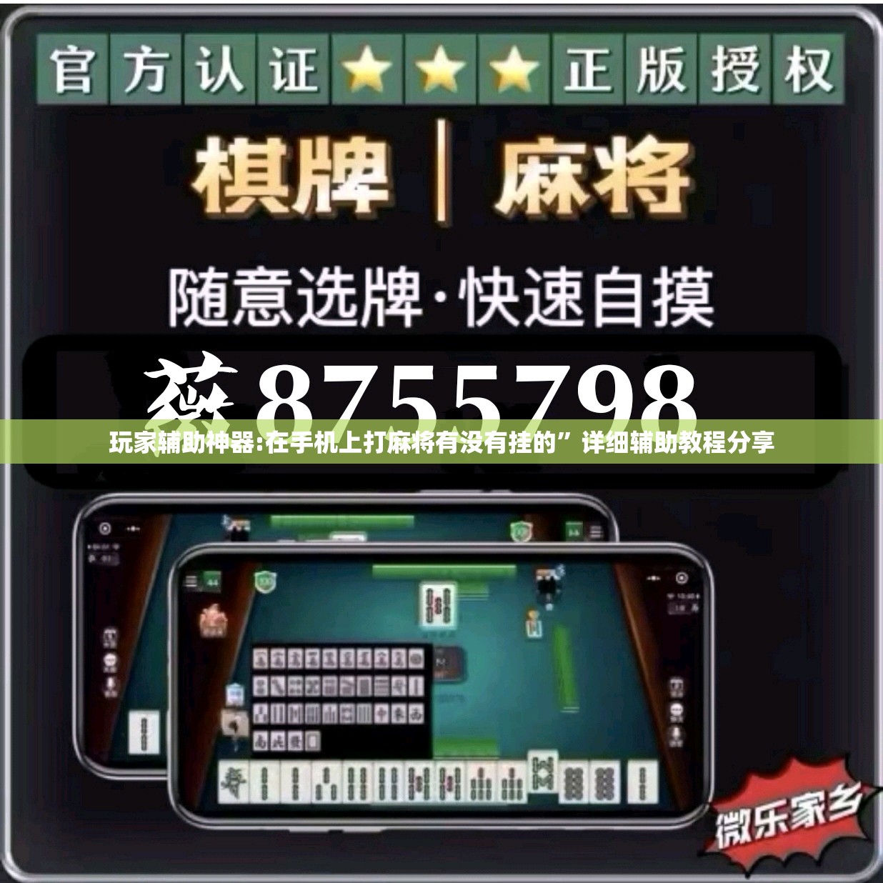 玩家辅助神器:在手机上打麻将有没有挂的	”详细辅助教程分享