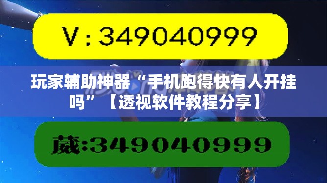 玩家辅助神器“手机跑得快有人开挂吗”【透视软件教程分享】